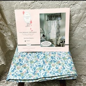 Gunne Sax Vintage Rare Ivy Garden Print Curtain Valance